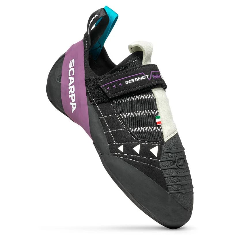 Обувки с велкро Scarpa Instinct VSR LV Climbing shoes - Black / Violet / Milk