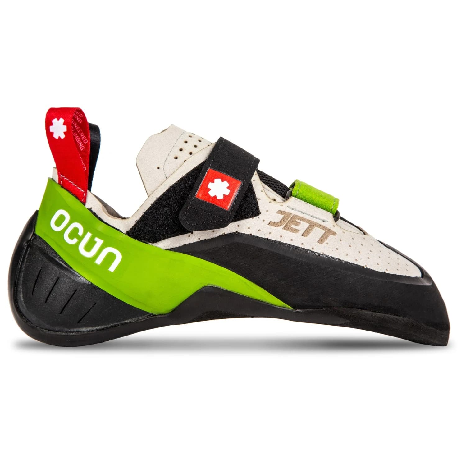 Обувки с велкро Ocun Jett QC Climbing shoes - Grey / Green