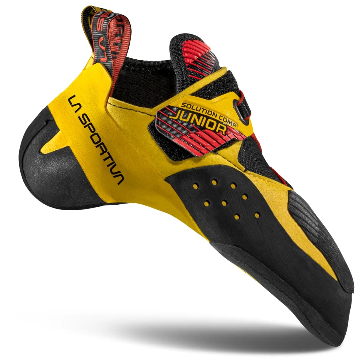 Детски обувки с велкро La Sportiva Kid's Solution Comp Climbing shoes - Yellow / Black