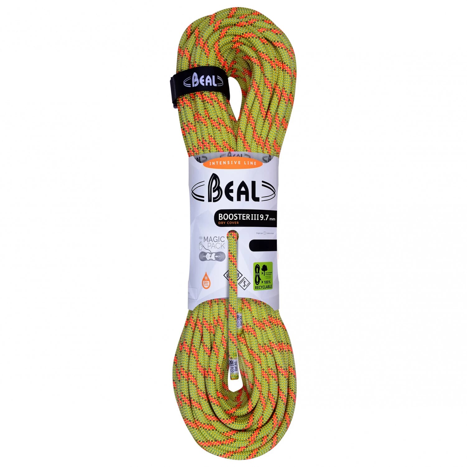 Единично въже Beal Booster III 9,7 mm Single rope - Anis