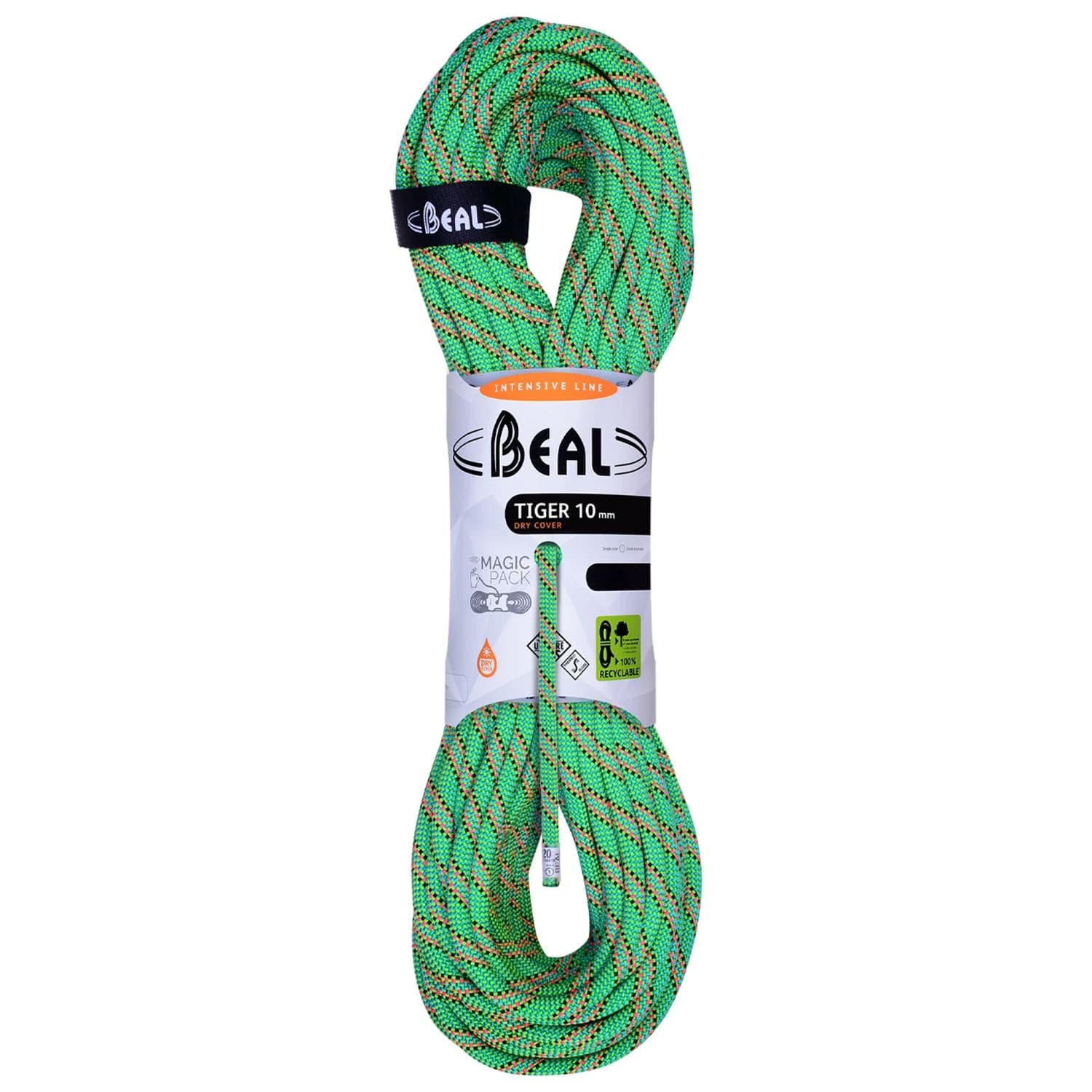 Единично въже Beal Tiger 10 mm Single rope - Green