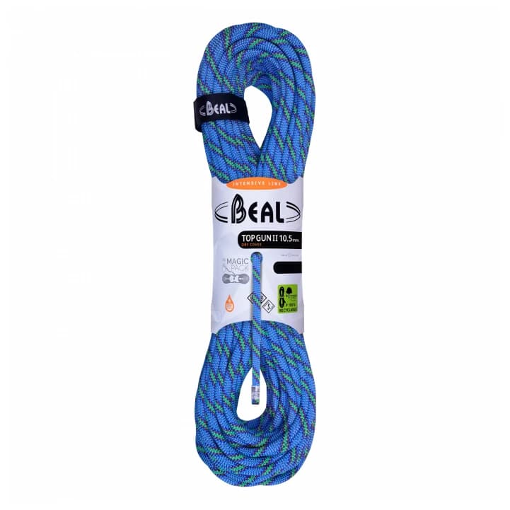 Единично въже Beal Top Gun II 10,5 mm Single rope - Blue