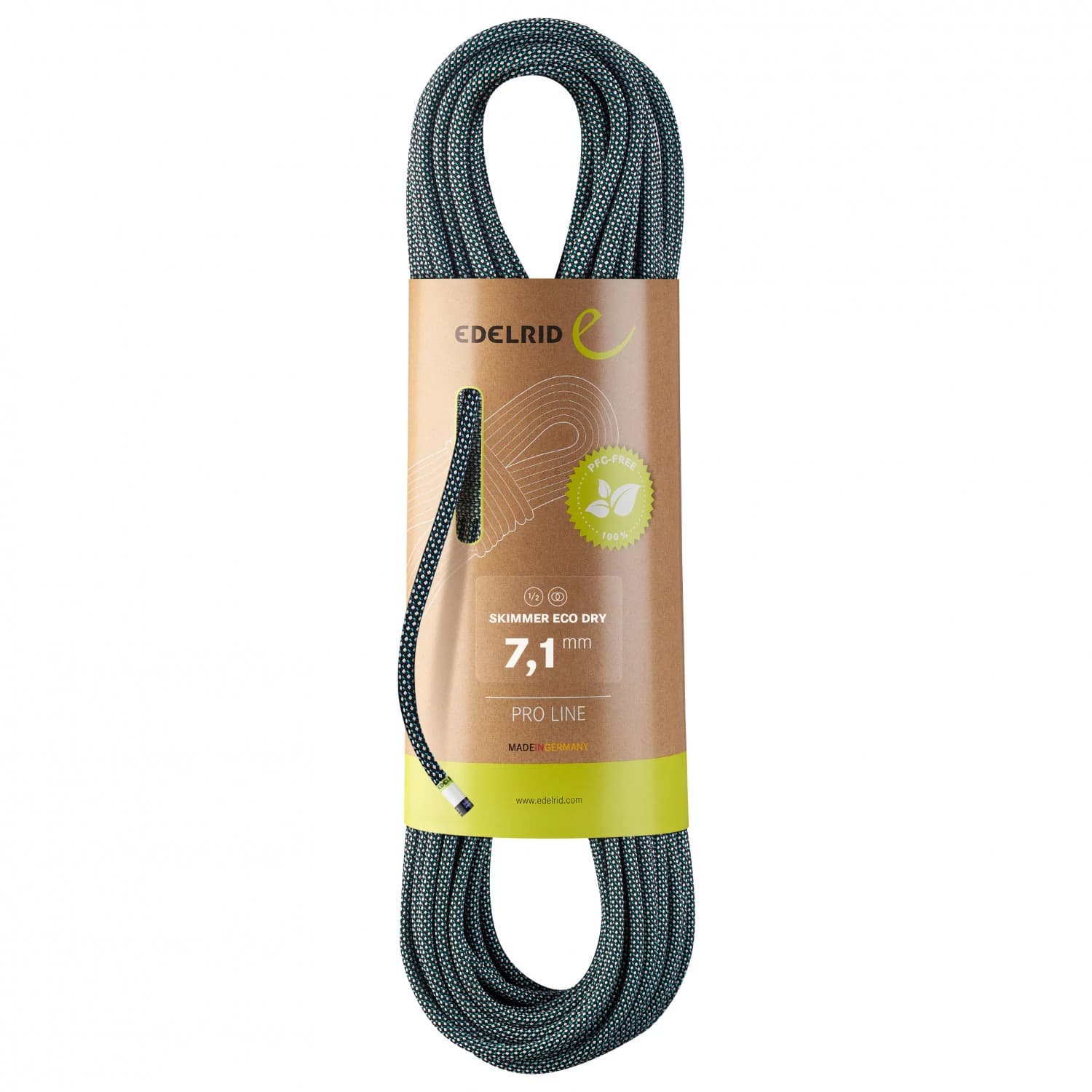 Полувъже Edelrid Skimmer Eco Dry 7,1 Half rope - Night