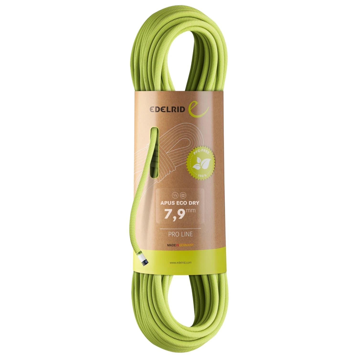 Полувъже Edelrid Apus Eco Dry 7,9 Half rope - Oasis