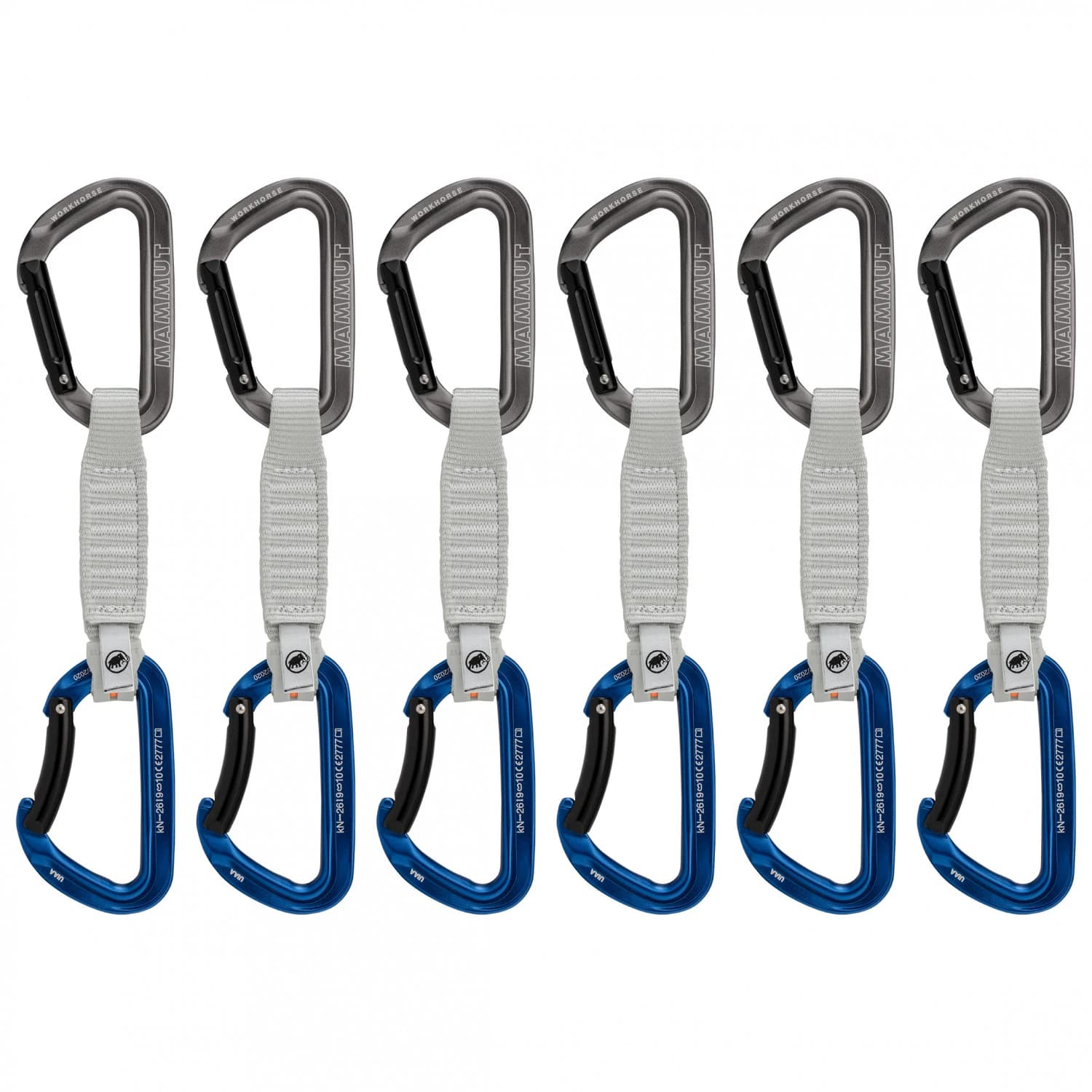 Експрес (Quickdraw) Mammut Workhorse Keylock Quickdraws - Grey / Blue