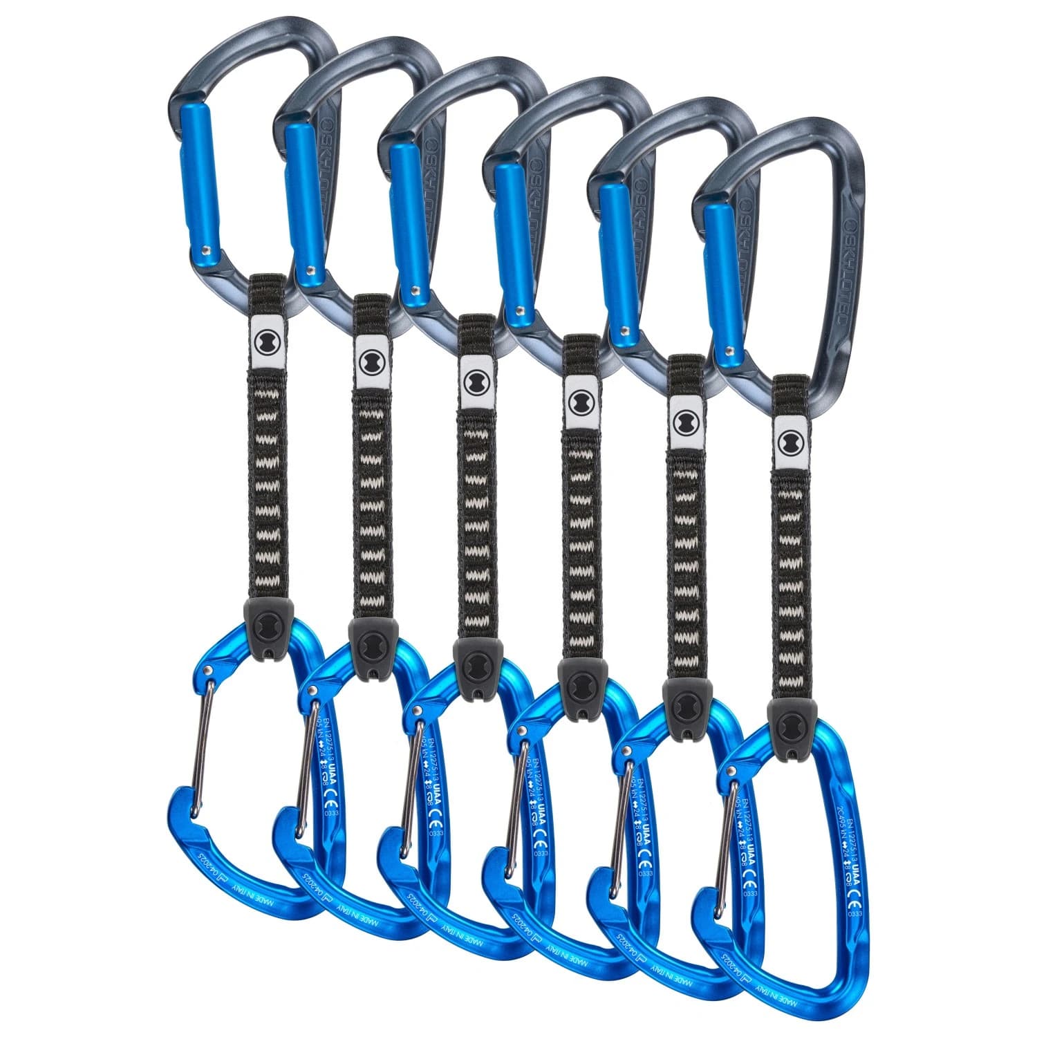 Експрес (Quickdraw) Skylotec Lime Set M-UL 6-Pack Quickdraw - Anthracite / Blue