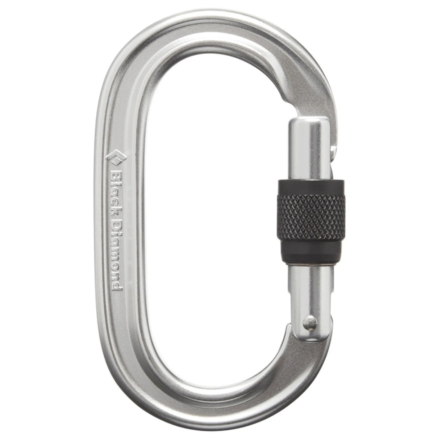 Карабинер с щифт Black diamond Oval Keylock Screwgate Carabiner Screwgate carabiner - Polished