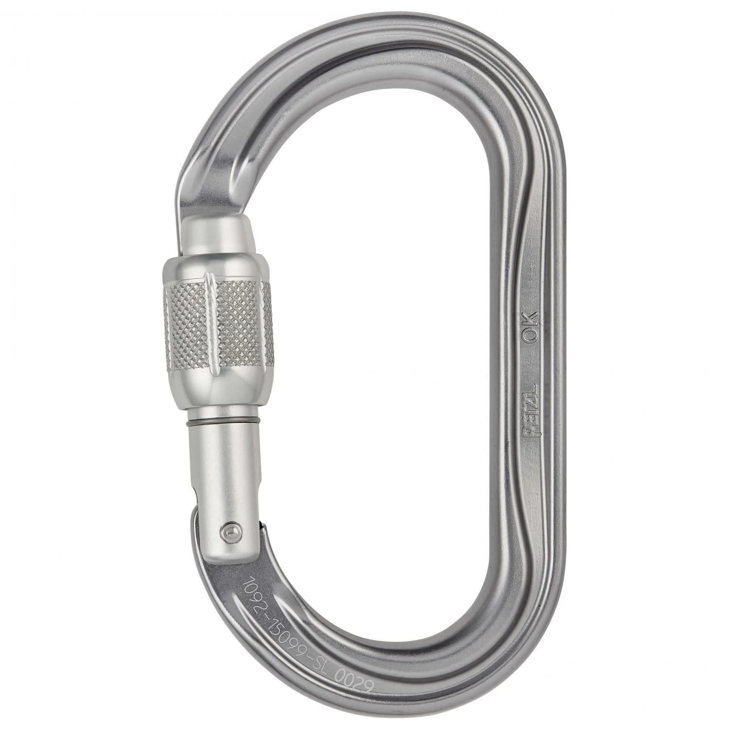 Винтов карабинер Petzl OK Screw-Lock Locking carabiner - Aluminium