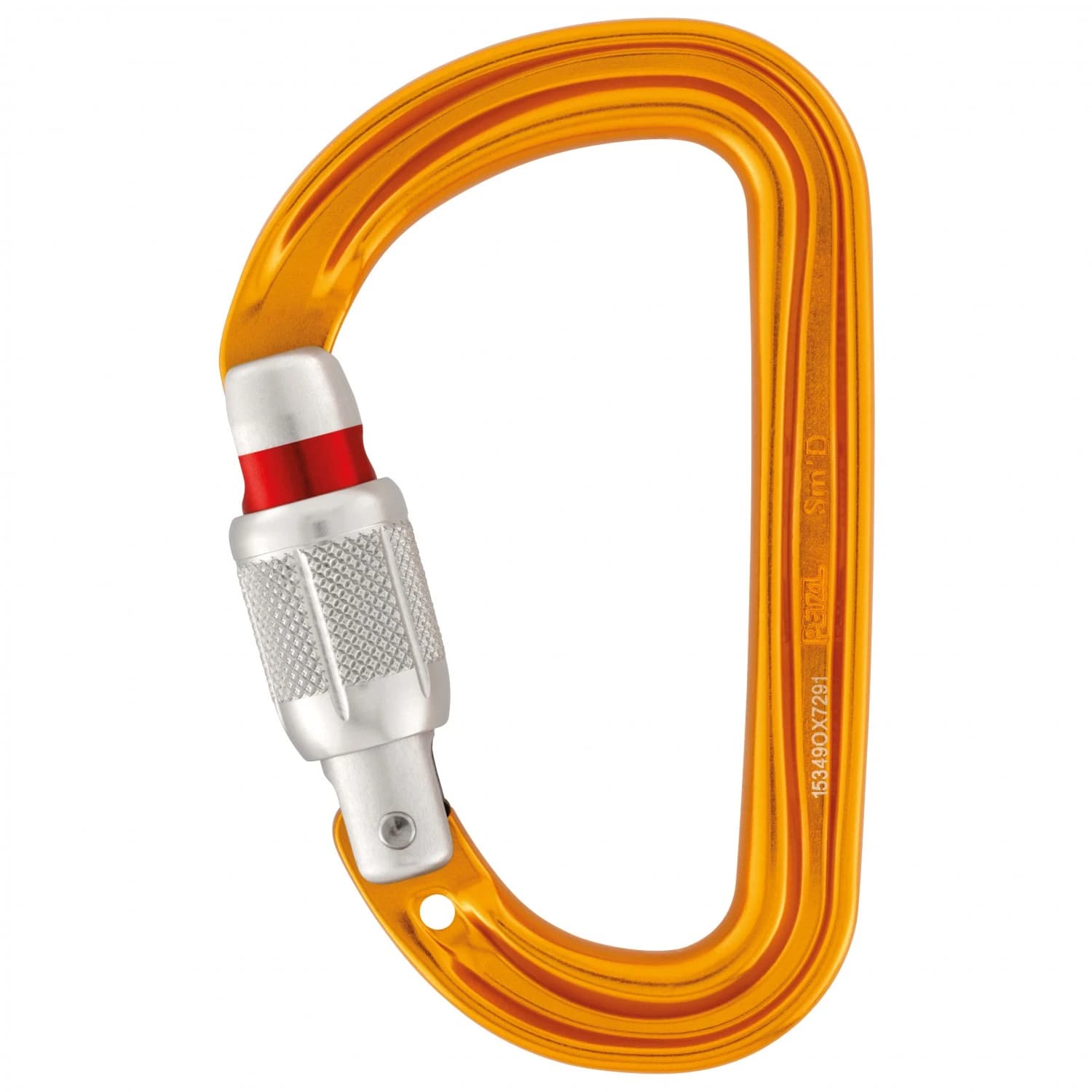 Винтов карабинер Petzl SMD Screw-Lock Screwgate carabiner - Orange