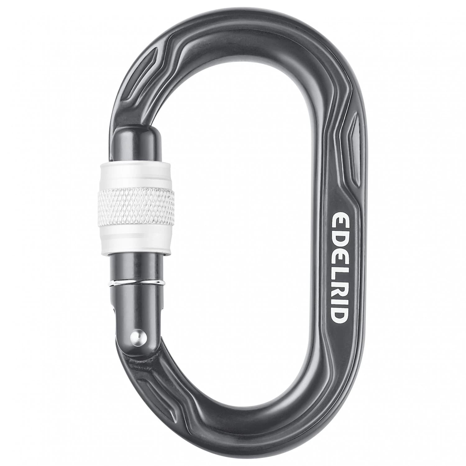 Винтов карабинер Edelrid Kiwi Screw Screwgate carabiner - Anthracite