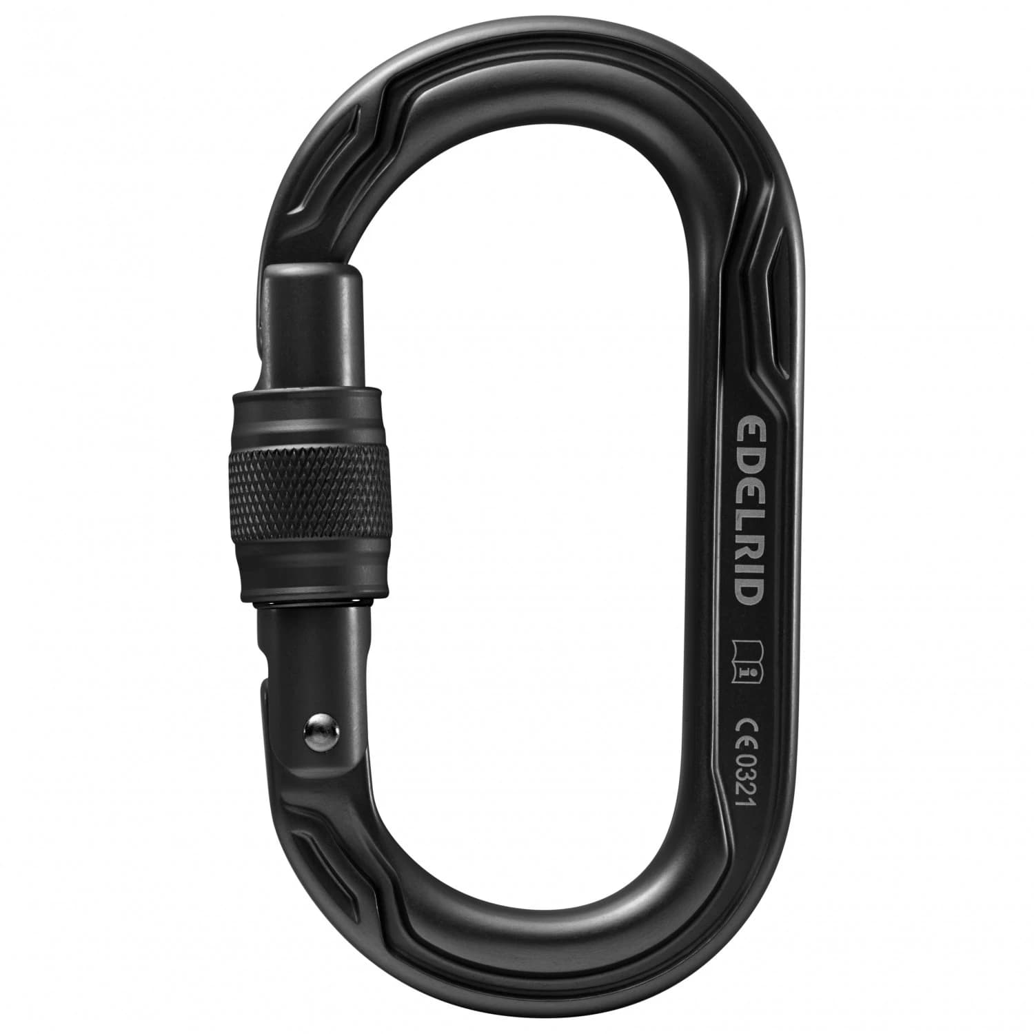 Винтов карабинер Edelrid Oval Power 2500 Screw II Screwgate carabiner - Night
