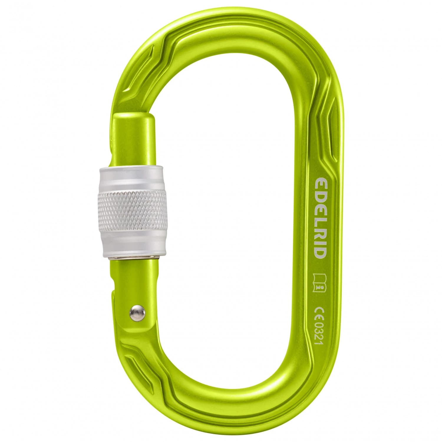 Винтов карабинер Edelrid Oval Power 2500 Screw II Screwgate carabiner - Oasis