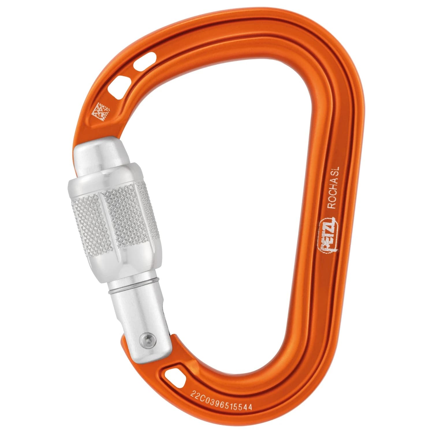 Винтов карабинер Petzl Rocha Screwgate carabiner - Orange