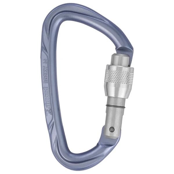 Винтов карабинер Simond Rocky M Vis Secure Mauve Screwgate carabiner - Brick Red