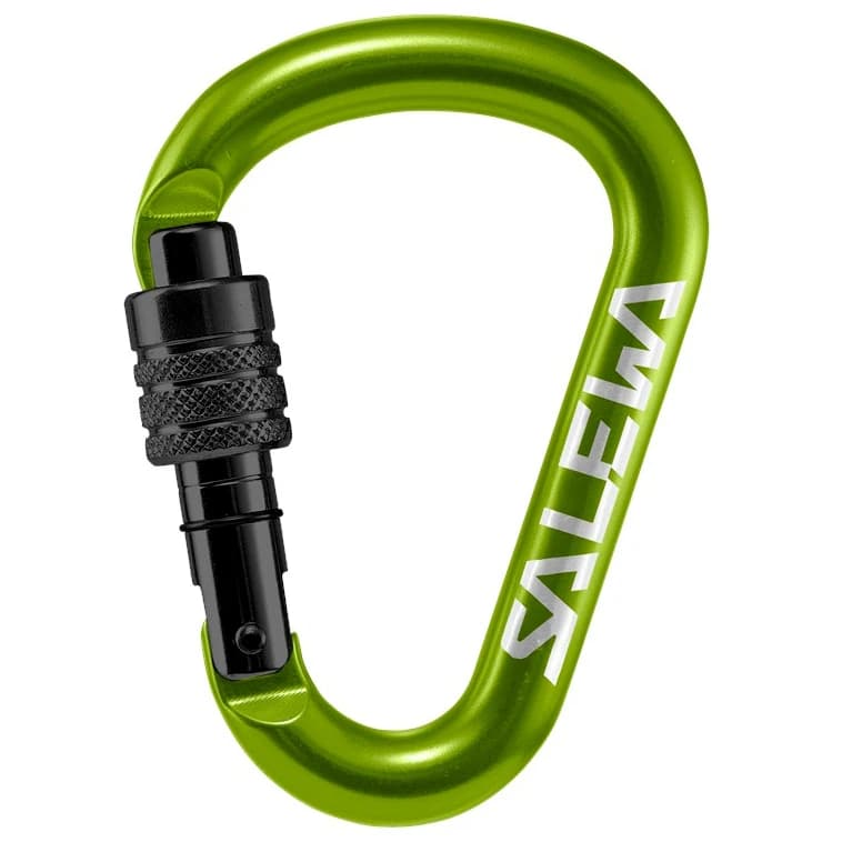 HMS карабинер Salewa HMS Screw G2 HMS carabiner - Fluo Green