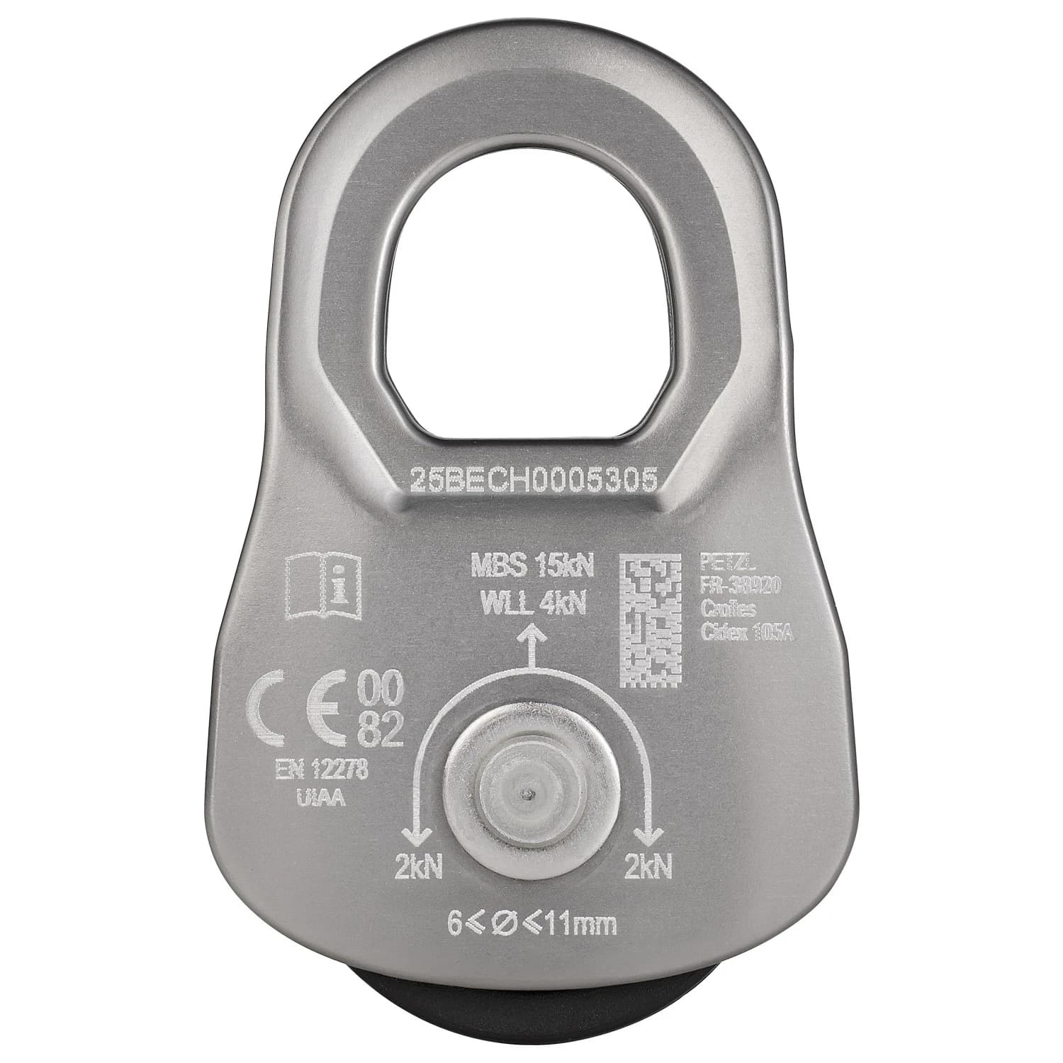 Въжена макара Petzl Oscillante Rope pulley - Silver