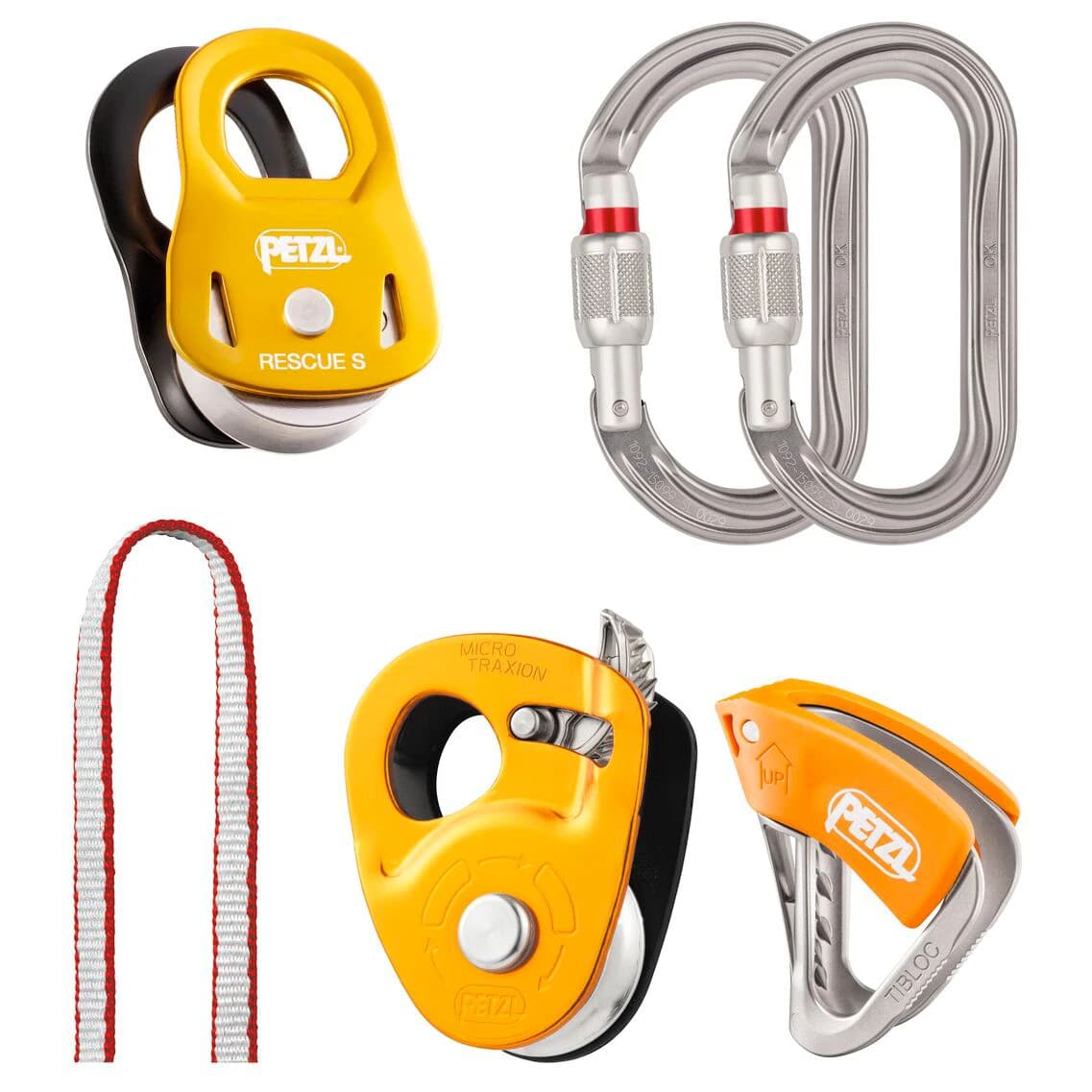 Комплект Petzl Kit Crevasse Rescue - Silver / Yellow / Red
