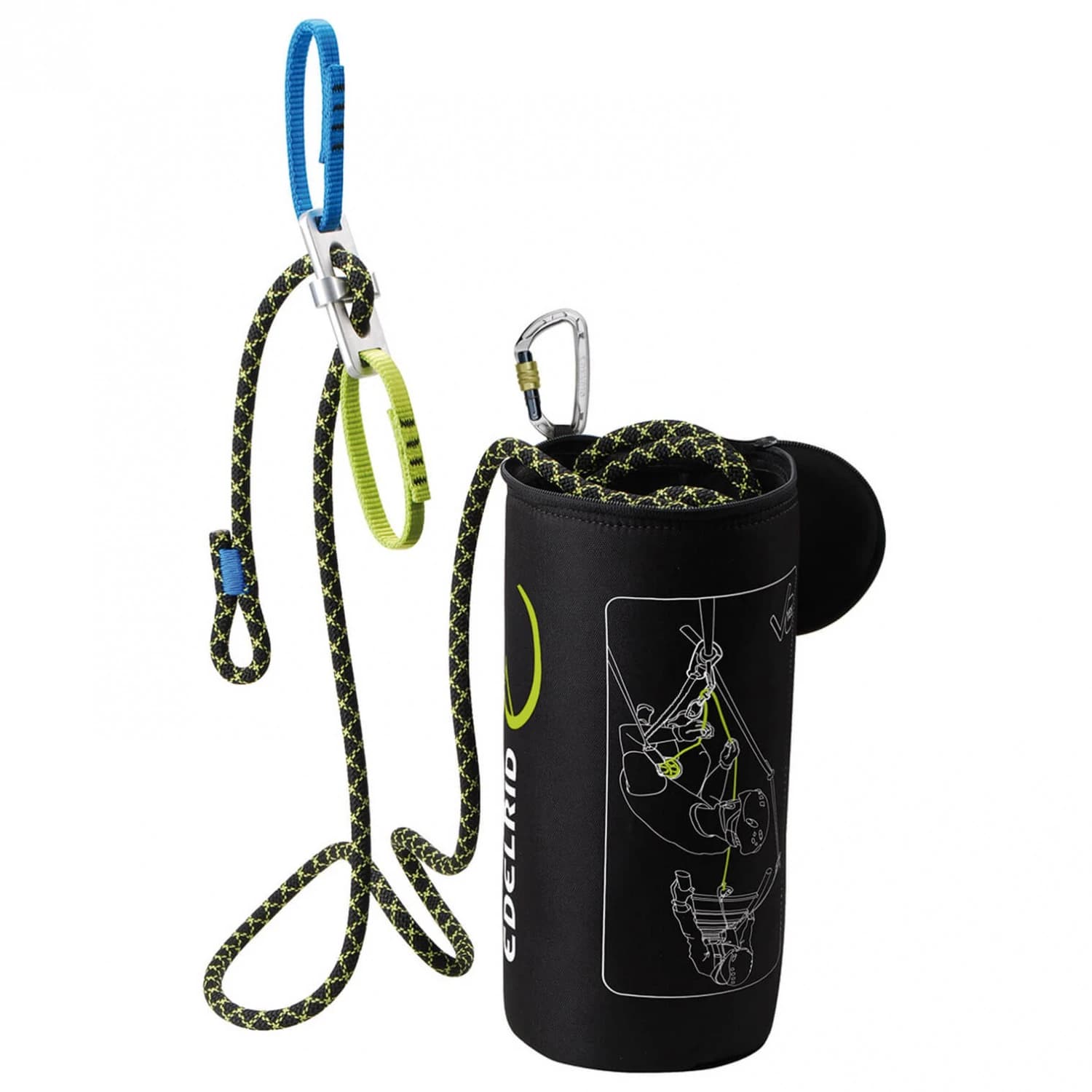 Аксесоар за виа ферата Edelrid Via Ferrata Belay Kit II Top belay set - Night / Oasis
