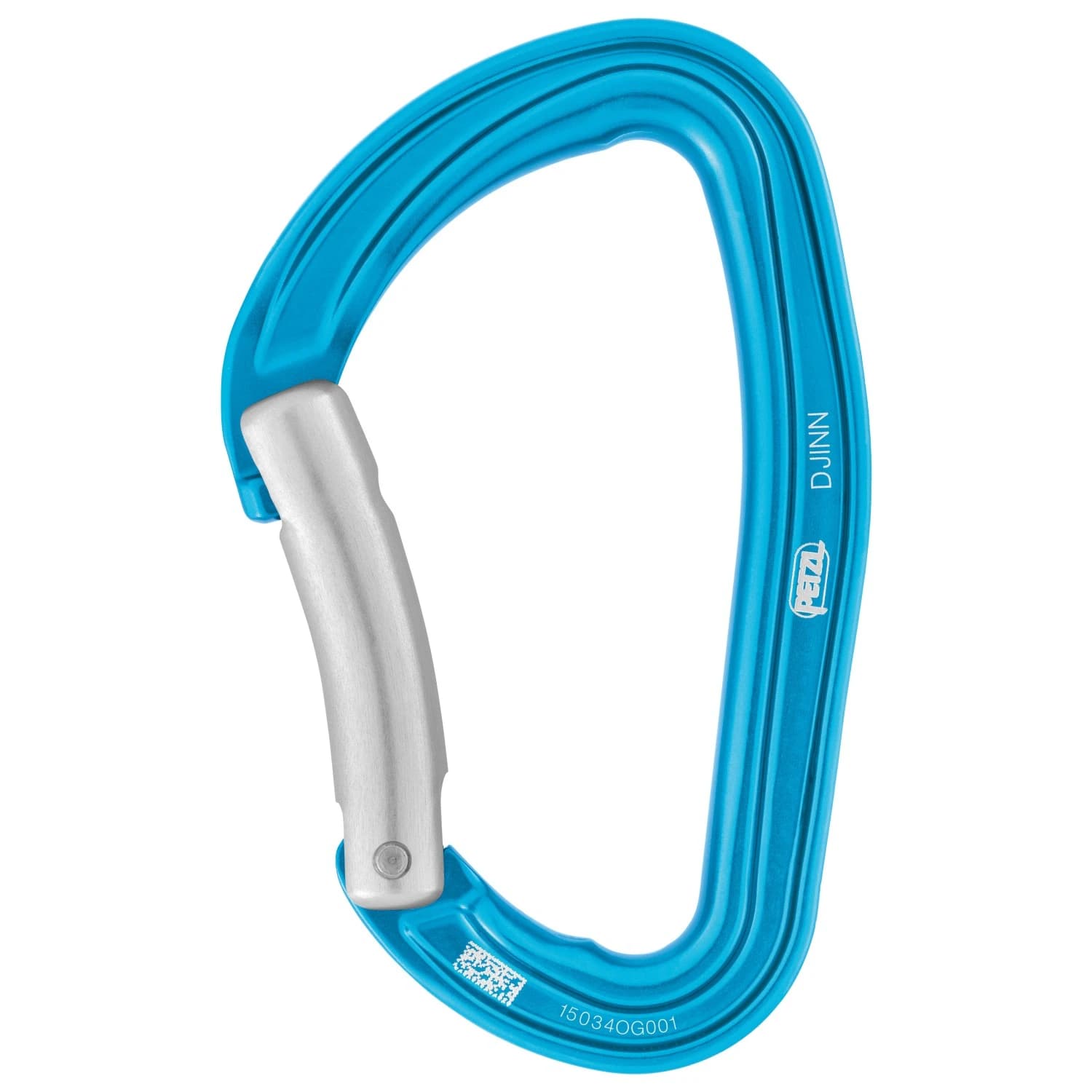 Заключващ се карабинер Petzl Djinn Bent Gate Snapgate carabiner - Blue