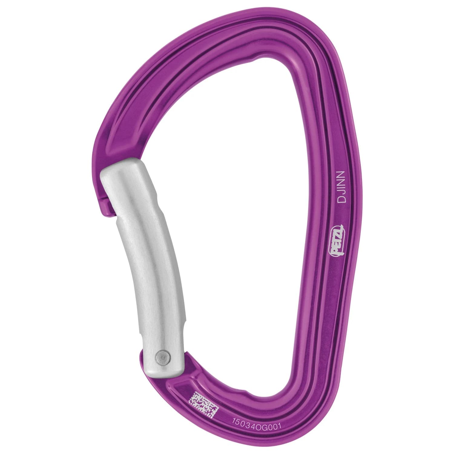 Заключващ се карабинер Petzl Djinn Bent Gate Snapgate carabiner - Purple
