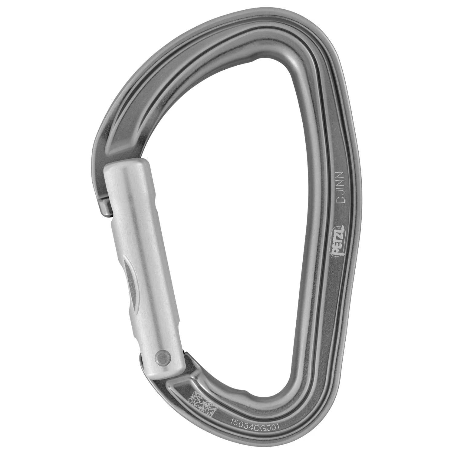 Заключващ се карабинер Petzl Djinn Straight Gate Snapgate carabiner - Grey
