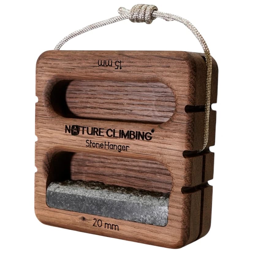 Тренировъчна дъска Nature climbing Stone Hanger Black Edition Training board - Smoked Oak