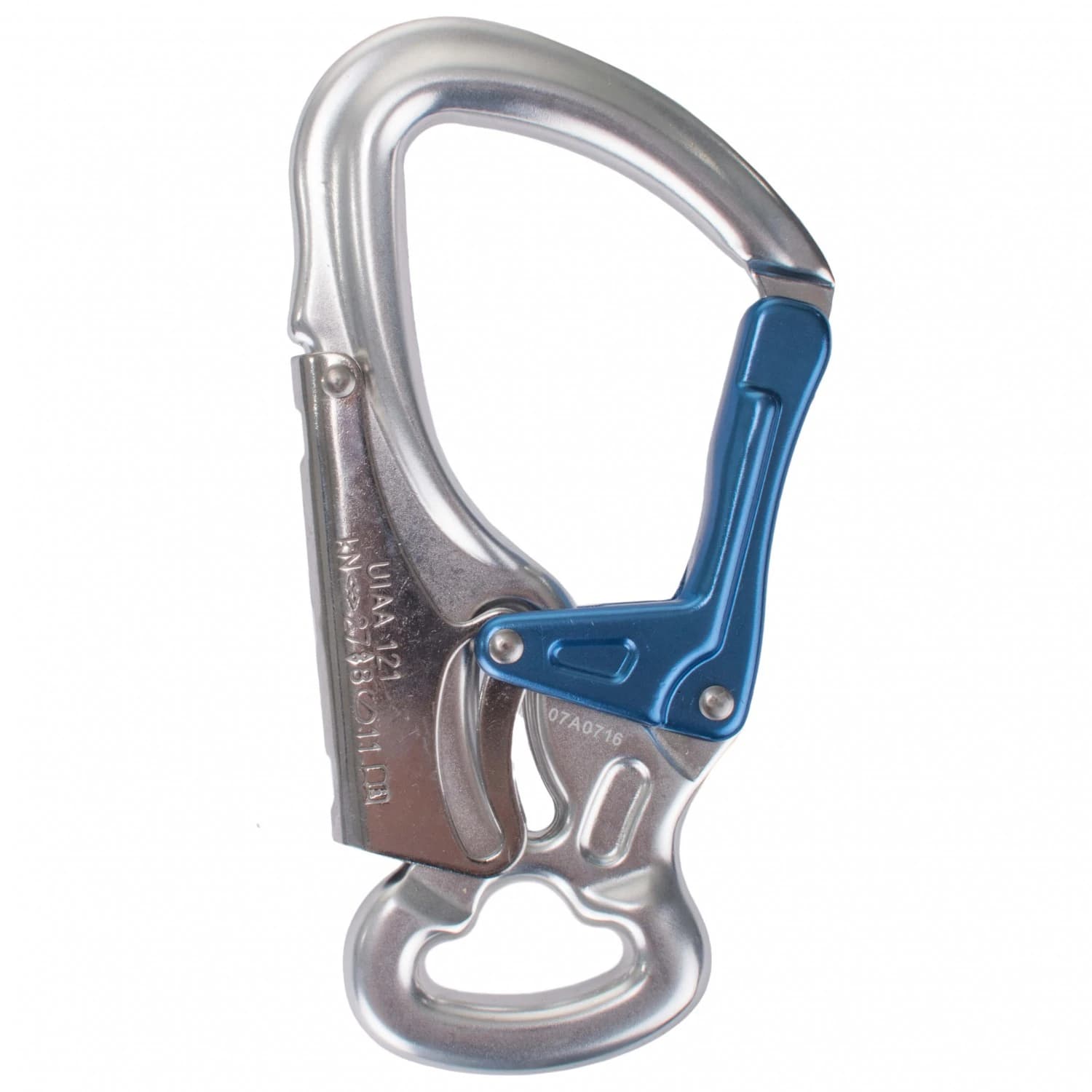 Карабинер за виа ферата Salewa Attac G3 Via ferrata carabiner - Silver / Royal Blue