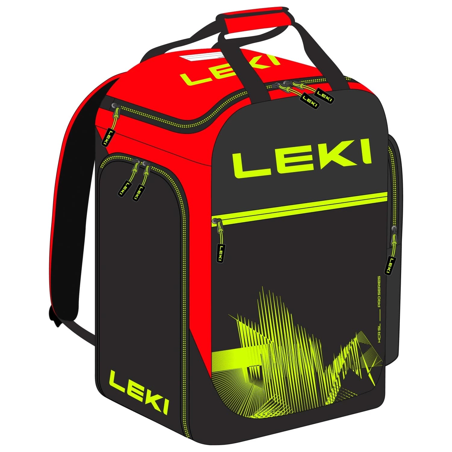 Чанта за ски обувки Leki Skiboot Bag WCR 60 Ski shoe bag - Bright Red / Black / Neon Yellow