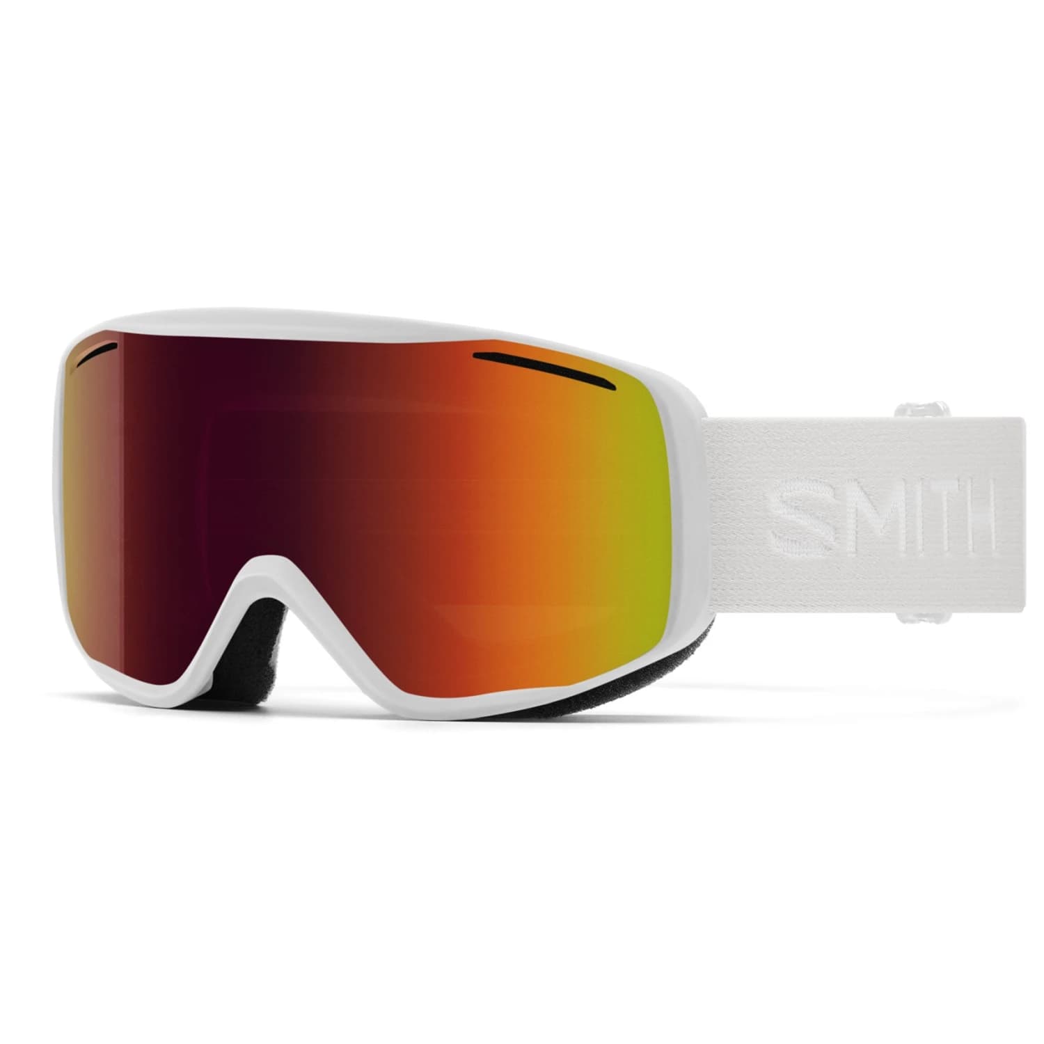 Дамска ски маска Smith Women's Rally S3 (VLT 17%) Ski goggles - White / Red Sol-X Mirror