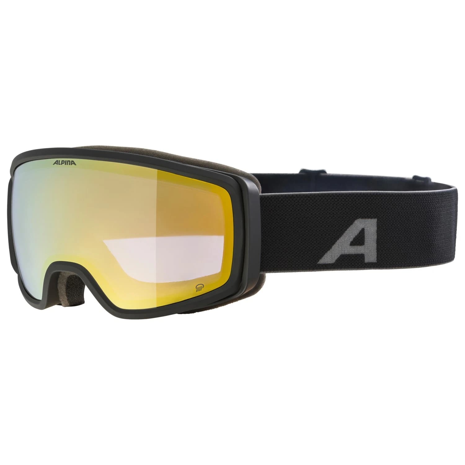 Ски маска Alpina Bivio Q Mirror S2 (VLT 28%) Ski goggles - Black Matt / Gold Mirror