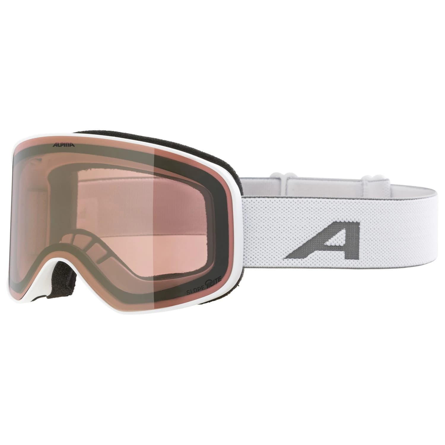 Ски маска Alpina Slope Q-Lite Mirror S2 (VLT 28%) Ski goggles - White Matt / Mirror Gold