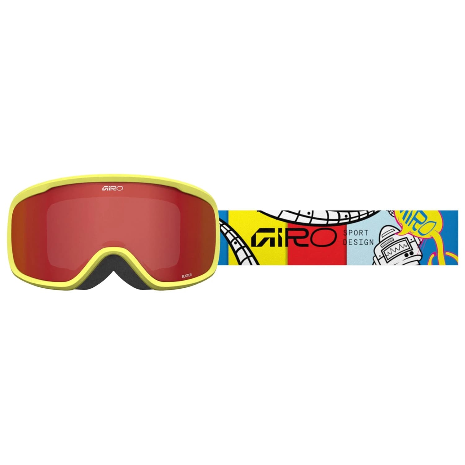Детска ски маска Giro Kid's Buster S2 (VLT 39%) Ski goggles - Robot Yellow