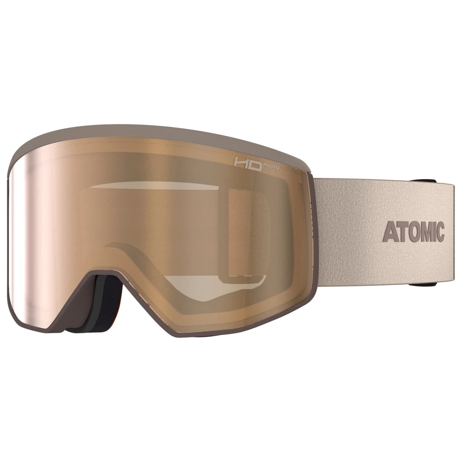 Ски маска Atomic Four Pro M HD Photo Cat. 3-1 Ski goggles - Sand / Amber Gold HD Photo