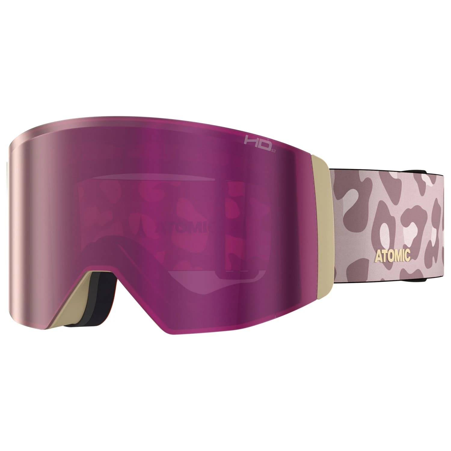 Ски маска Atomic Four Q L HD Signature Amie Engebretson S2 Ski goggles - Wild / Concrete / Pink Copper HD + Yellow Blue HD
