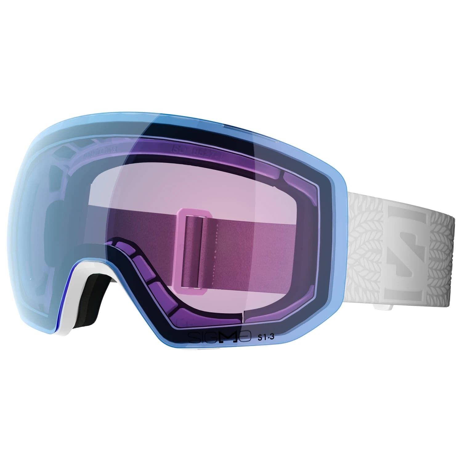 Ски маска Salomon Radium Pro S Sigma Photo Cat. 1-3 VLT 14-49% Ski goggles - White