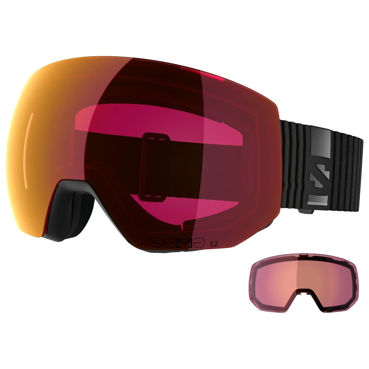 Ски маска Salomon Radium Pro Sigma Cat 2 VLT 20% + Cat 1 VLT 52% Ski goggles - Black