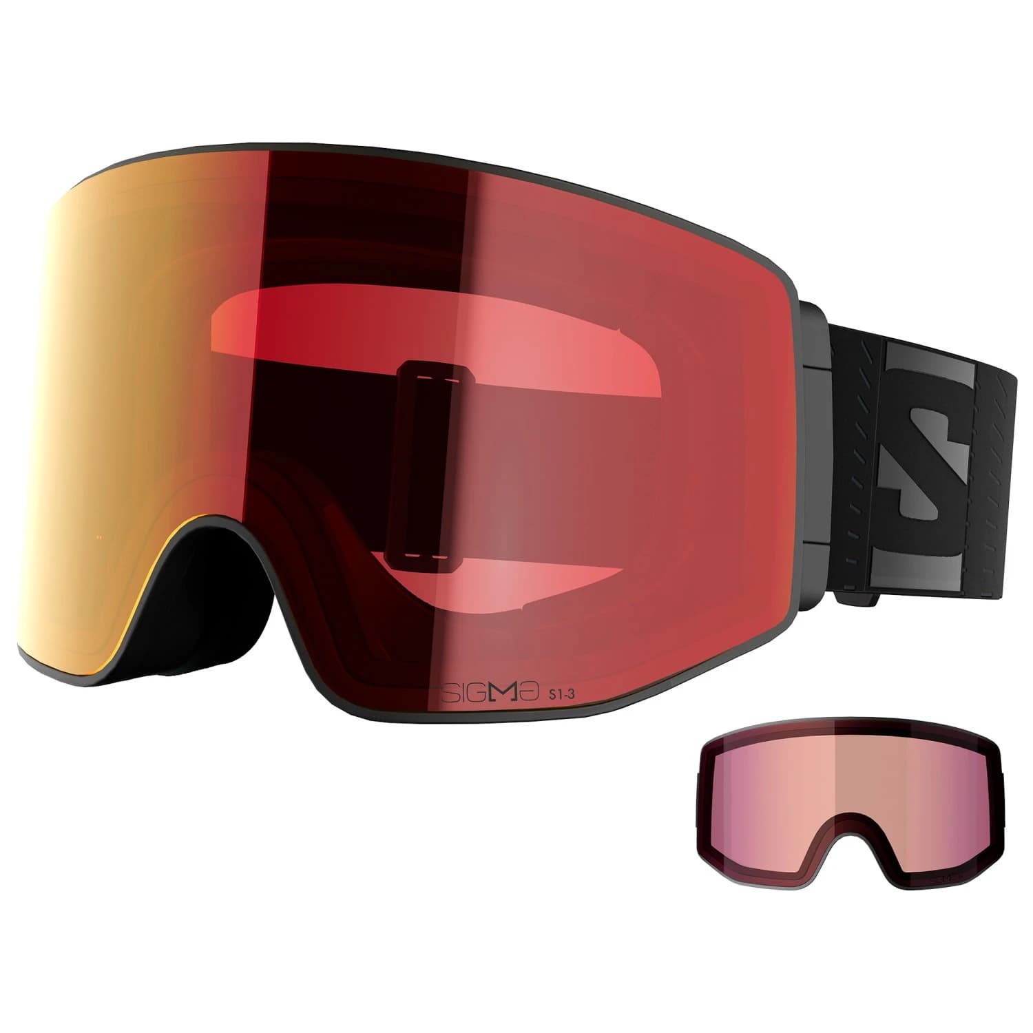 Ски маска Salomon Sentry Prime Sigma Photo C1-3 (13-55%) + C1 (52%) Ski goggles - Black