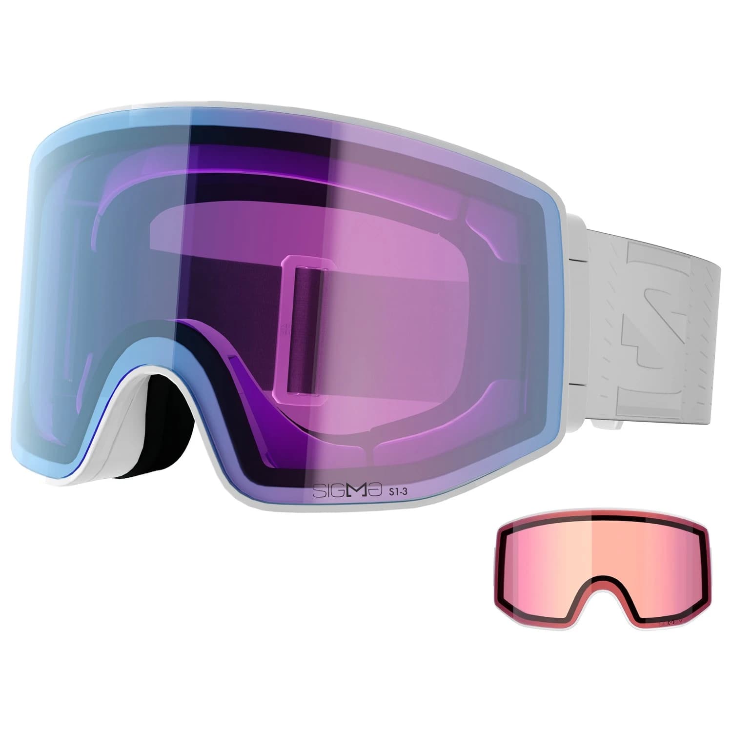 Ски маска Salomon Sentry Prime Sigma Photo C1-3 (14-49%) + C1 (52%) Ski goggles - White