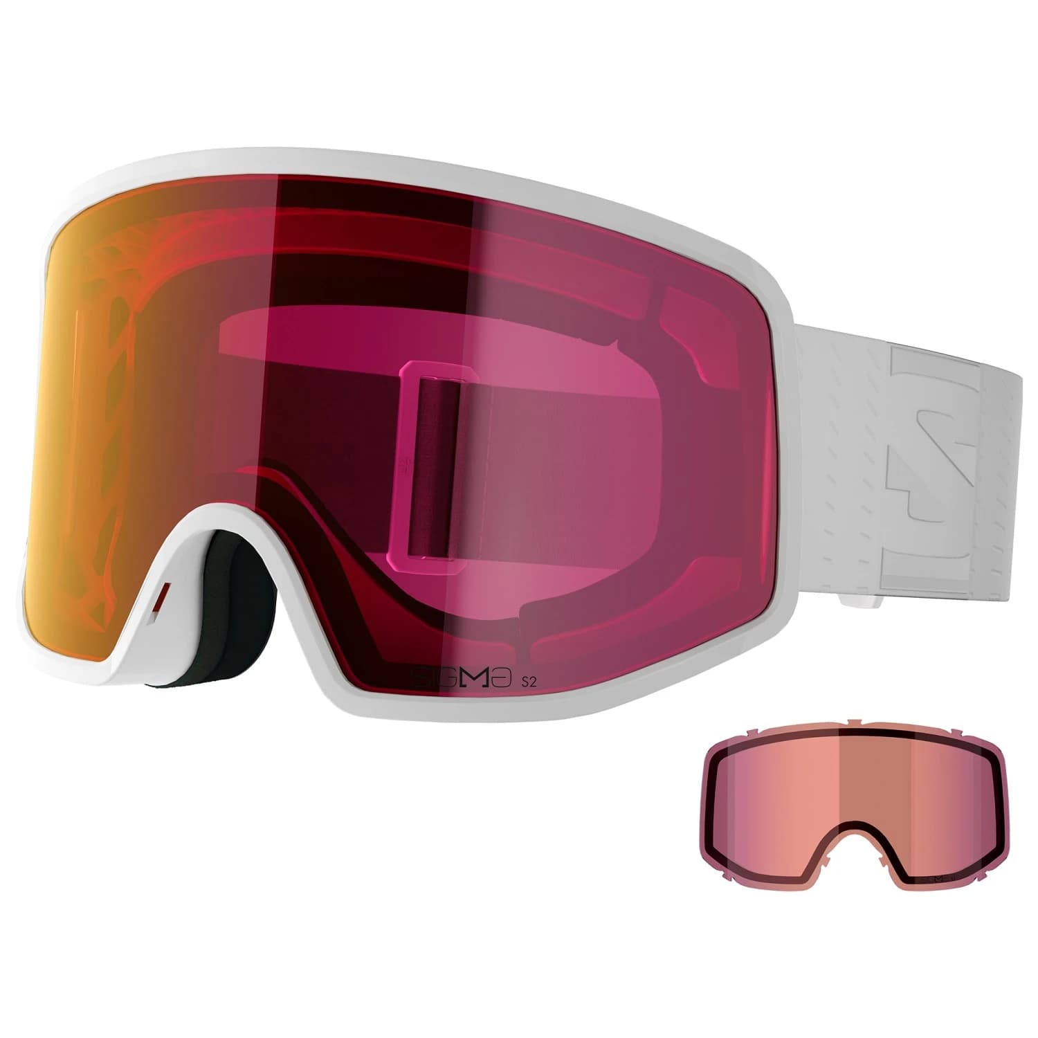 Ски маска Salomon Sentry Pro Sigma Cat 2 VLT 20% + Cat 1 VLT 52% Ski goggles - White