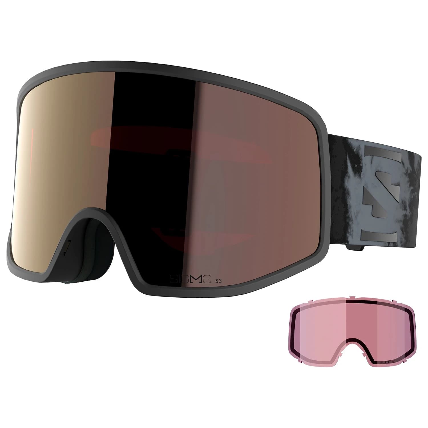 Ски маска Salomon Sentry Pro Sigma Cat 3 VLT 12% + Cat 2 VLT 35% Ski goggles - Black
