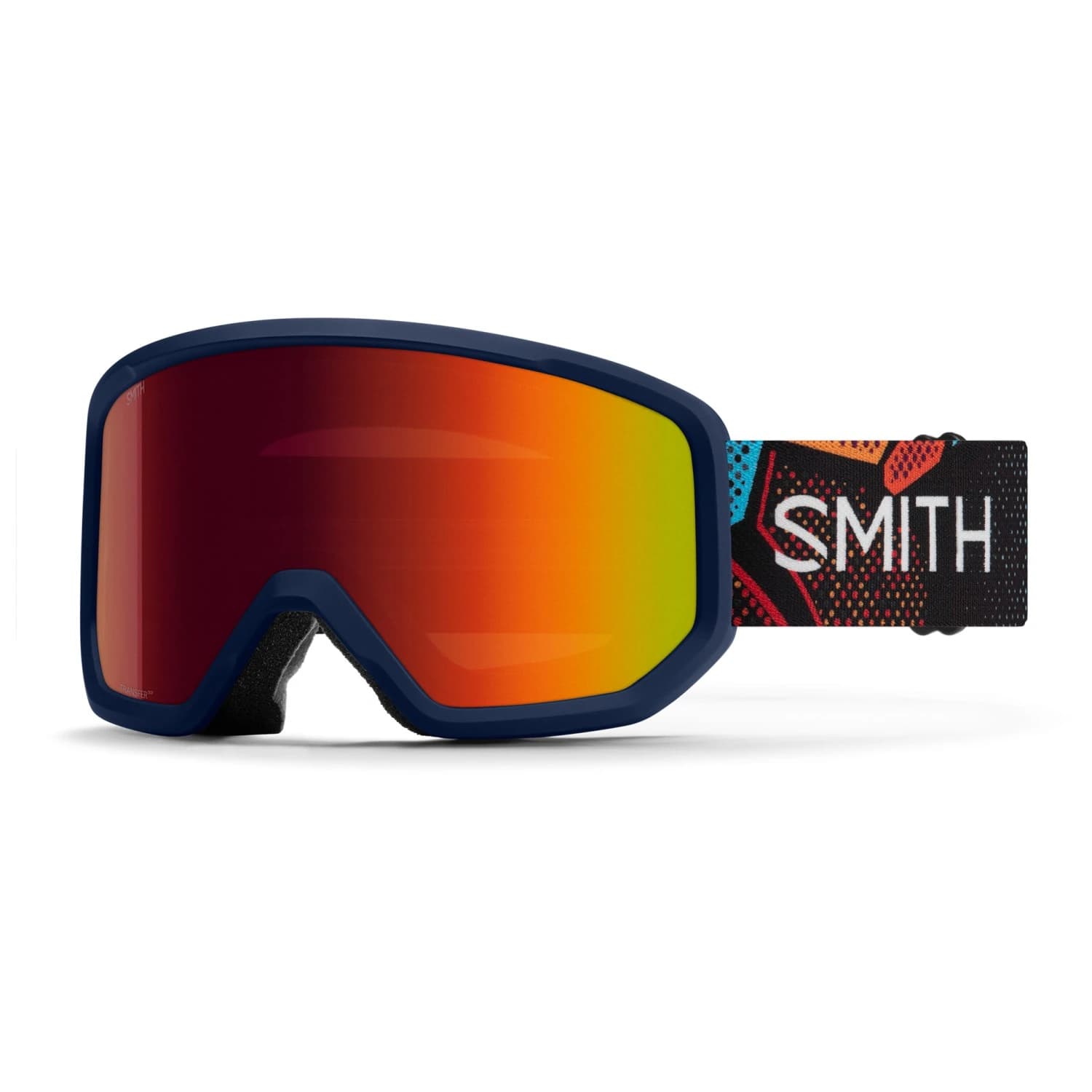 Ски маска Smith Transfer Mirror S3 Ski goggles - Midnight Geo Alpine / Red SolX Mirror