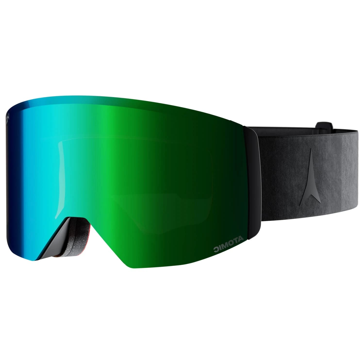 Ски маска Atomic Four Q M HD S2 + Yellow Blue HD Lens Ski goggles - All Black / Green HD