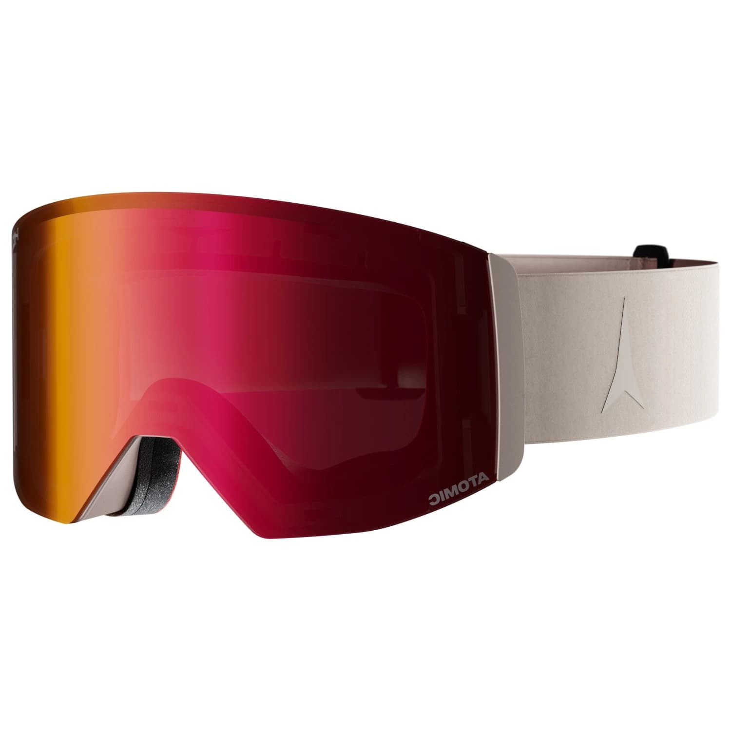 Ски маска Atomic Four Q M HD S2 + Yellow Blue HD Lens Ski goggles - Sand / Red HD