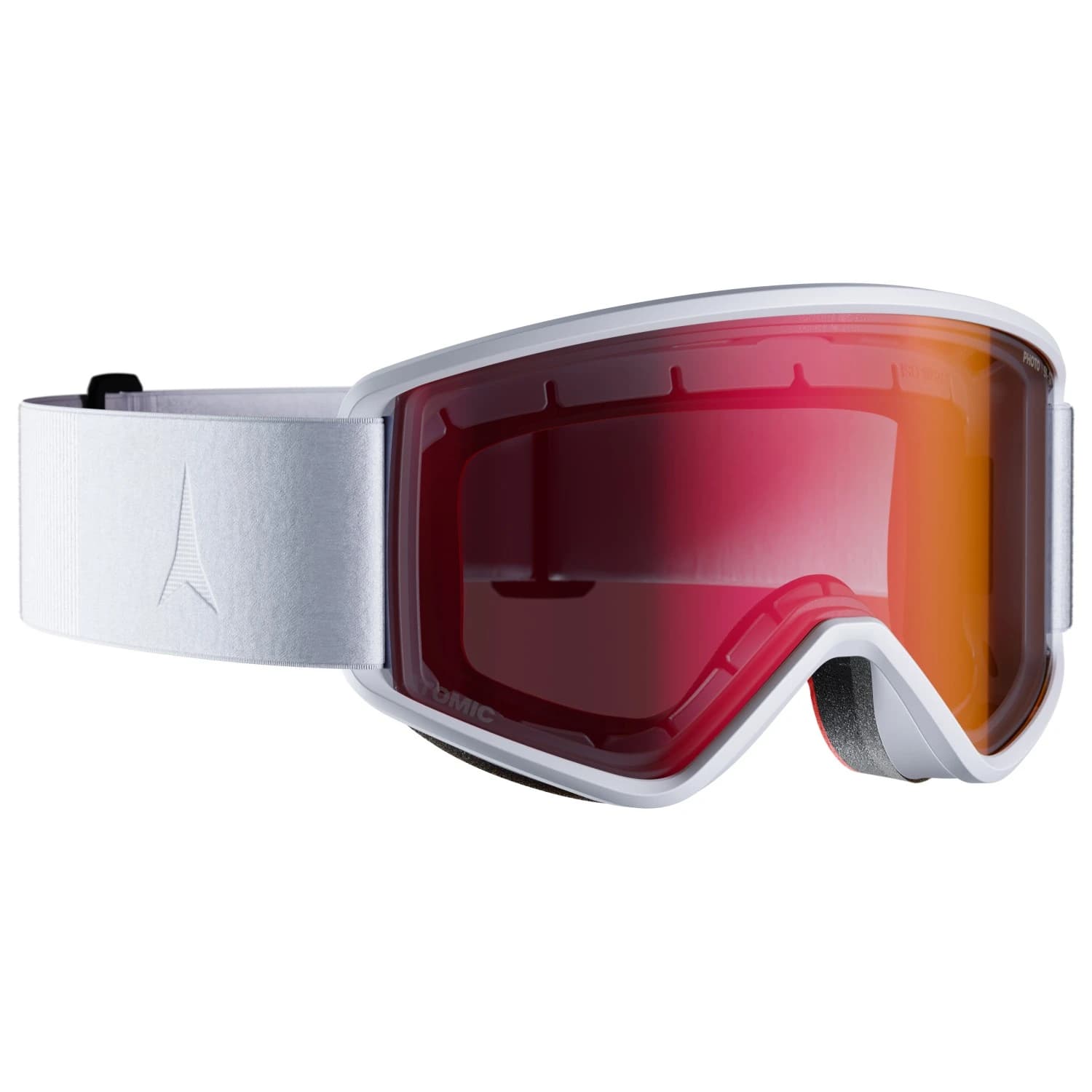 Ски маска Atomic Savor L Photochromic S1-3 Ski goggles - White / Red Photo