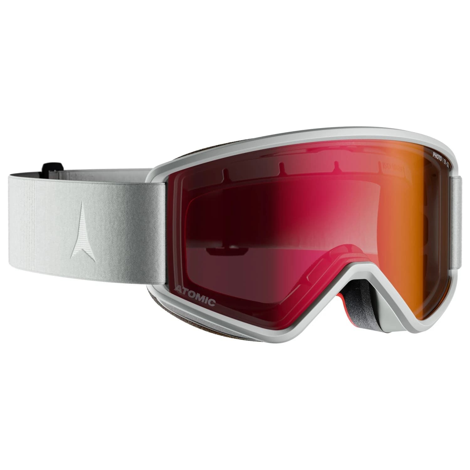 Ски маска Atomic Savor M Photochromic S1-3 Ski goggles - Light Grey / Red Photo