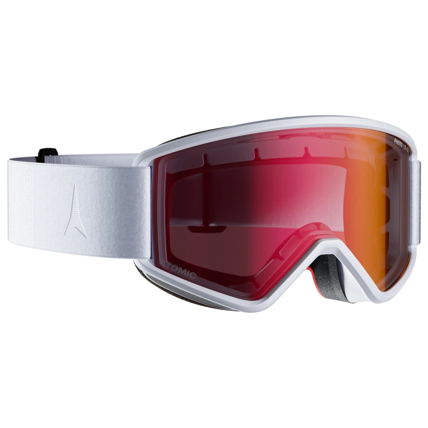 Ски маска Atomic Savor M Photochromic S1-3 Ski goggles - White / Red Photo