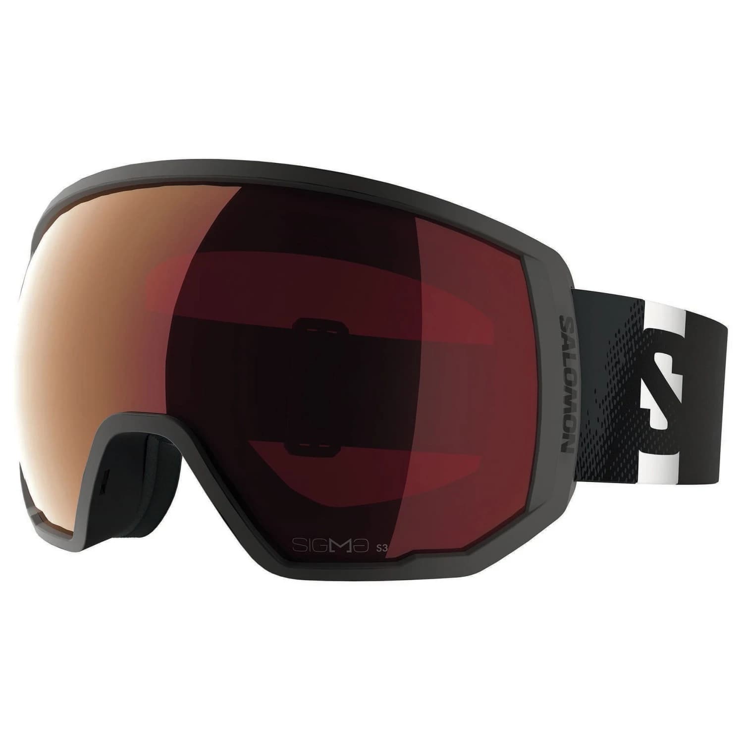 Ски маска Salomon Radium Pro Outline Sigma S3 + S1 Ski goggles - Black / Fire Red