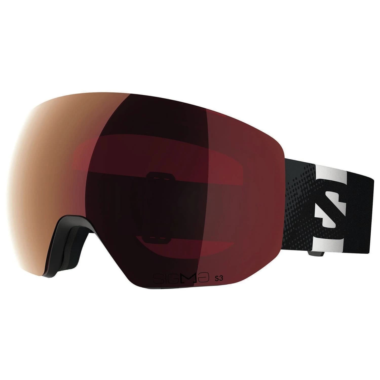 Ски маска Salomon Radium Pro S Sigma S3 + S1 Ski goggles - Black / Fire Red