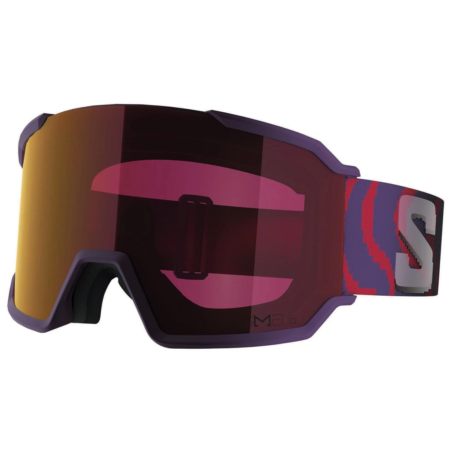 Ски маска Salomon S/View 3 Sigma S2 Ski goggles - Pansy / Poppy Red