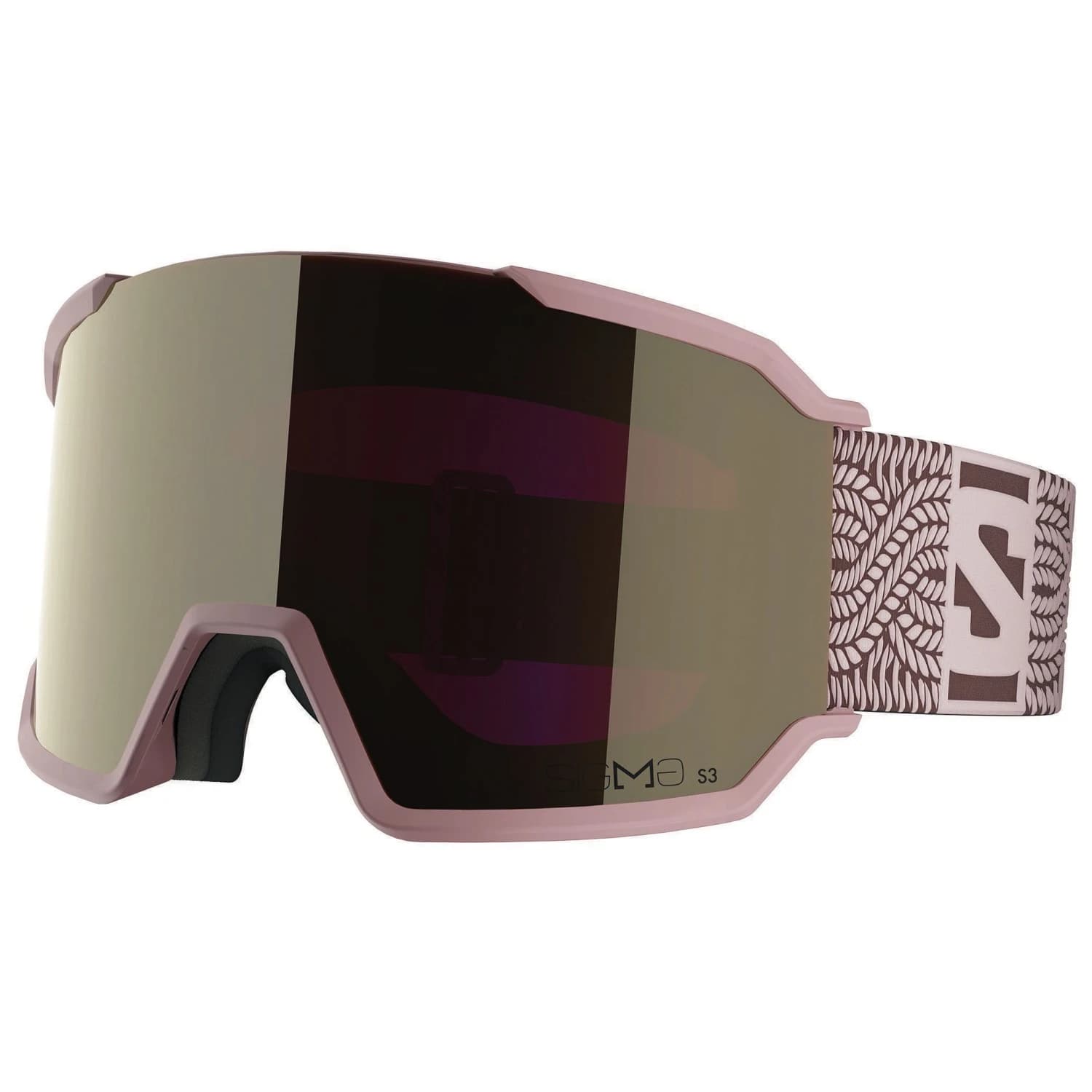 Ски маска Salomon S/View 3 Sigma S3 Ski goggles - Dawn Pink / Black Gold